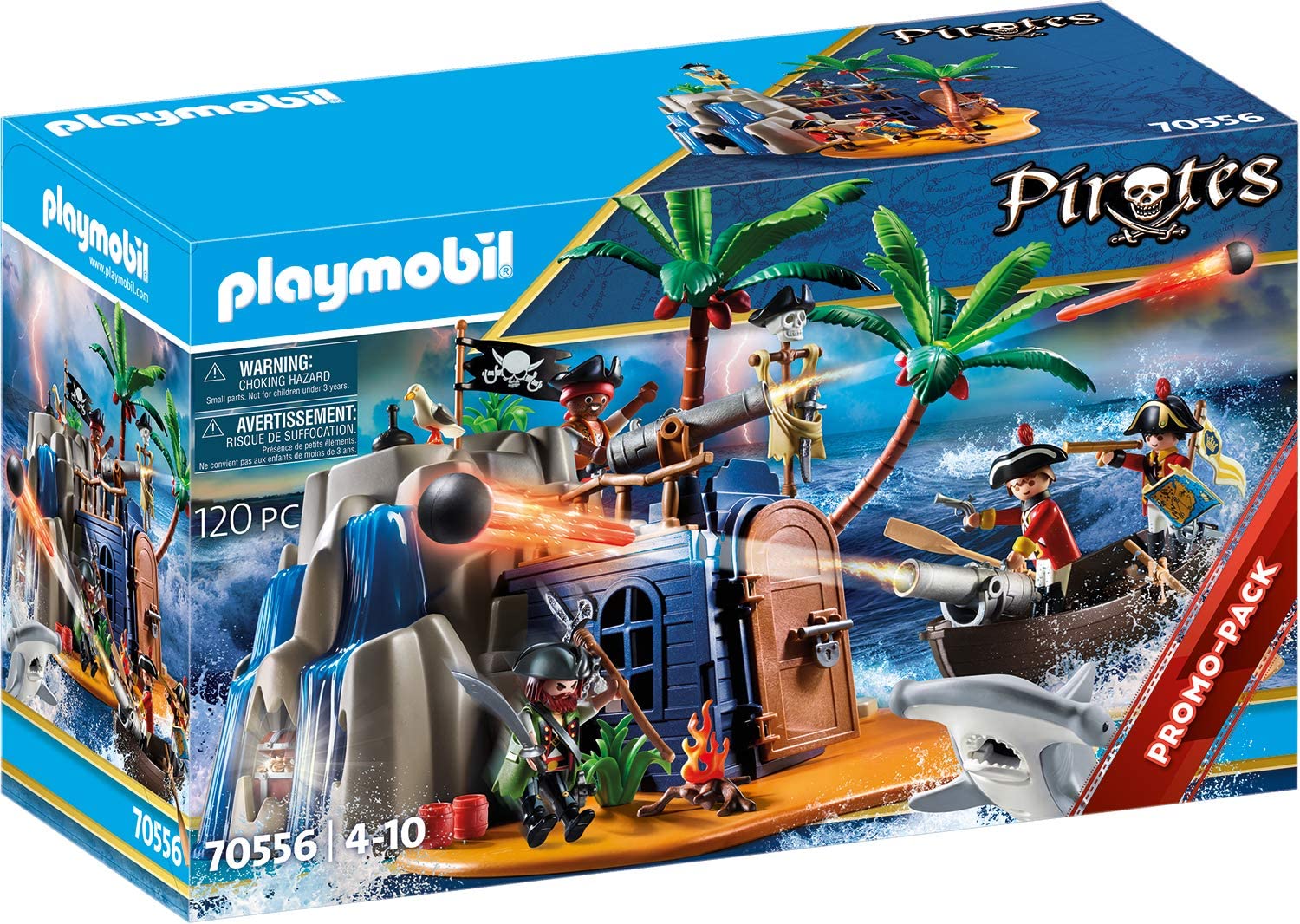 Playmobil Île de pirate avec cachette – 70556