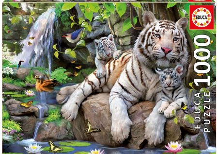 Puzzle Tigres blancs du Bengale – 1000 pièces