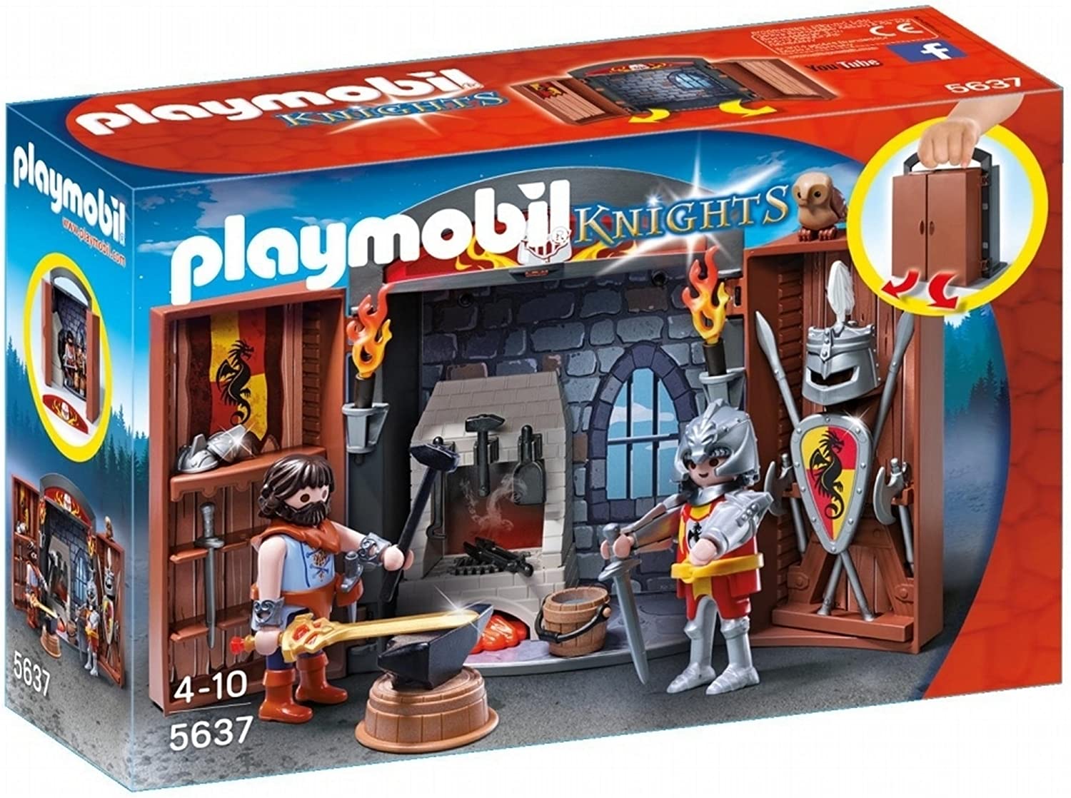 Playmobil Coffre Chevalier et Forgeron – 5637