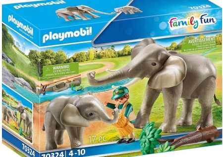 Playmobil Elephant et soigneur – 70324