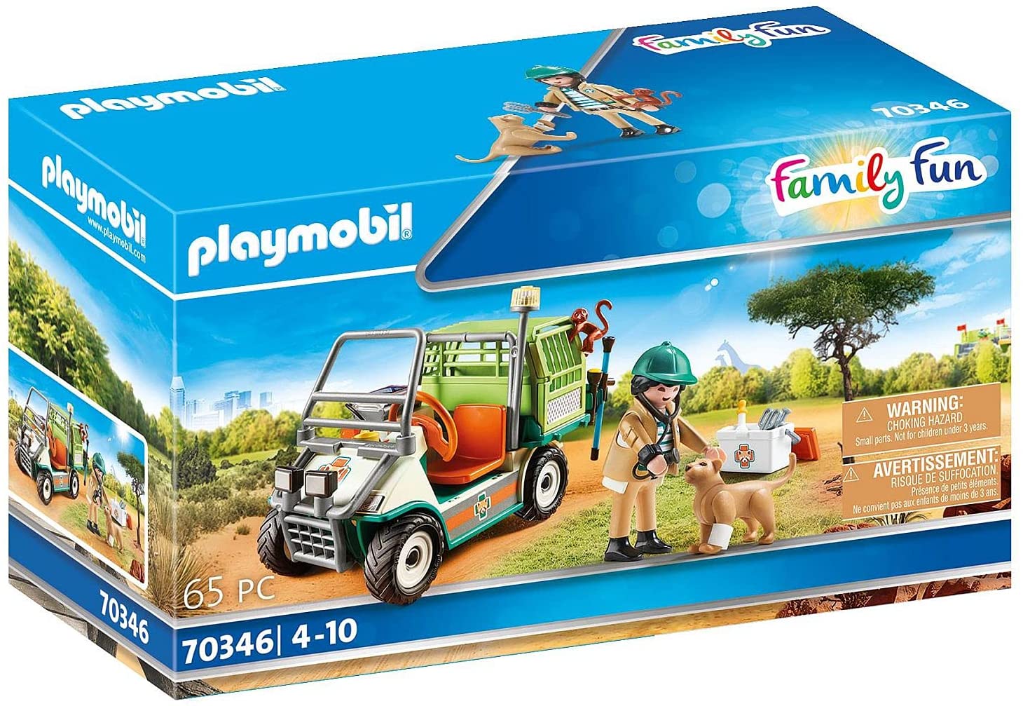 Playmobil Vétérinaire et véhicule tout terrain – 70346