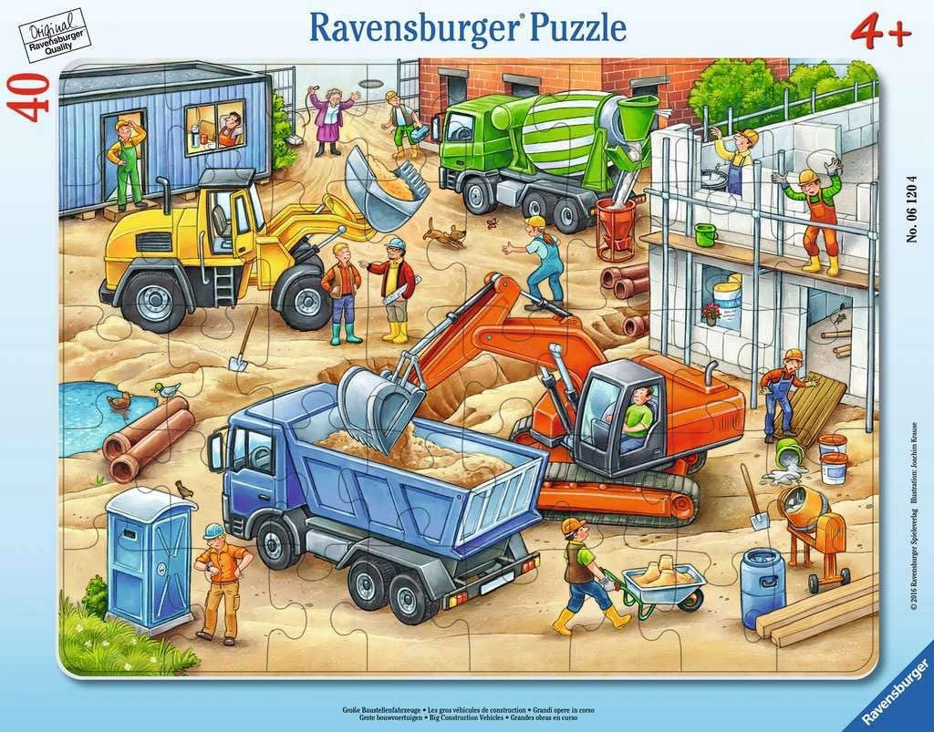 Puzzle Les gros véhicules – 40 pièces
