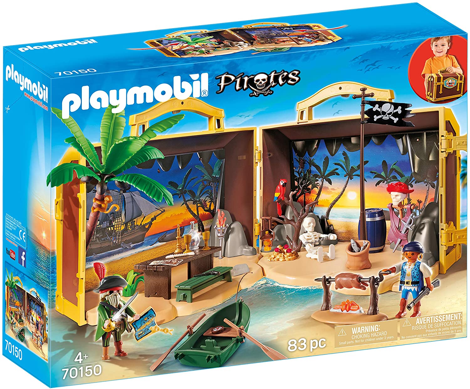 Playmobil Coffre des pirates transportable – 70150