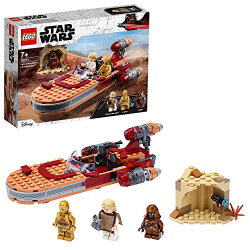 LEGO 75271 Star Wars Le Landspeeder de Luke Skywalker, Ensemble de Construction avec Figurine Java, Collection de Un Nouvel Espoir