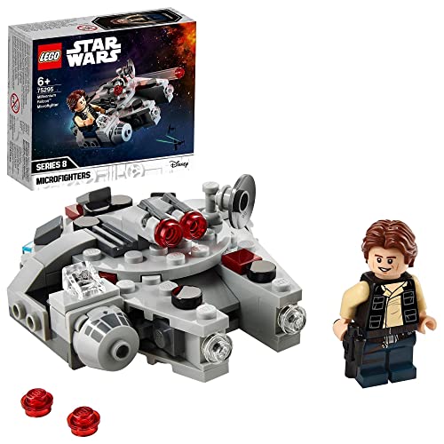 LEGO 75295 Star Wars Microfighter Faucon Millenium, Jouet de Construction, avec Minifigurine Han Solo, Jeu Créatif, Garçons et Filles de 6 Ans et Plus