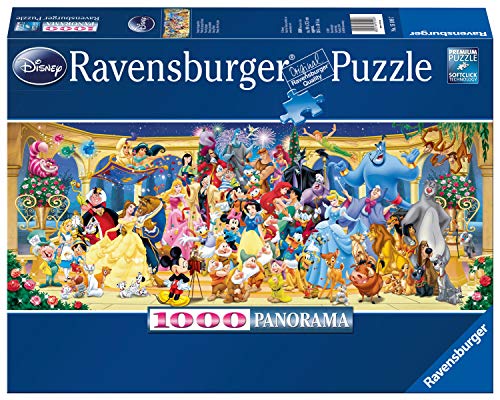 Ravensburger - Puzzle Adulte - Puzzle 1000 p - Photo de groupe Disney (Panorama) - Adultes et enfants dès 14 ans - Puzzle de qualité supérieure - 15109