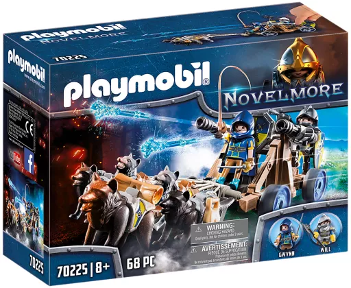 Playmobil Chevaliers Novelmore avec canon et loups – 70225