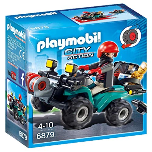 Playmobil - Quad avec Treuil et Bandit - 6879