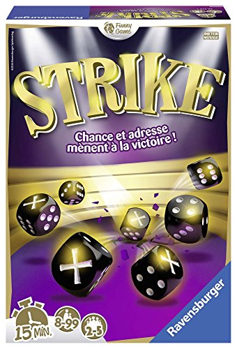 Ravensburger - Strike - 26572 - Jeu de société Ambiance - Jeu de dés - idéal pour les apéros en famille ou entre amis - de 2 à 5 joueurs - à partir de 8 ans - Version française